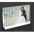 Quadro de foto de cristal de presentes de casamento barato bonito